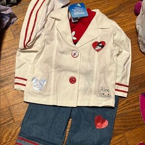 Disney Minnie Mouse Kids 4-piece set White and Red